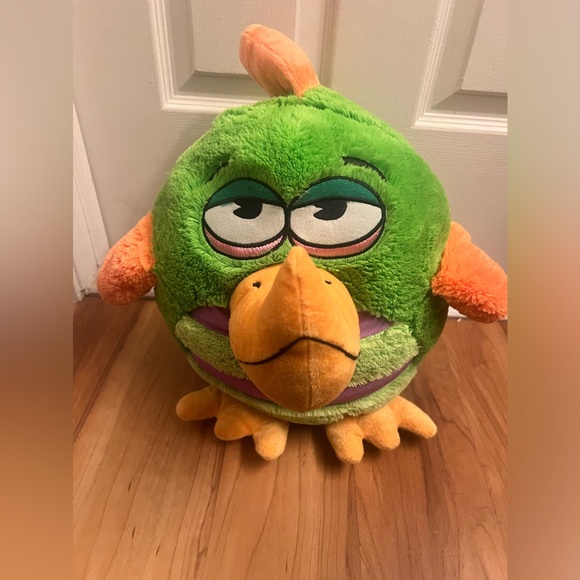 Rare Green and Purple KooKoo Bird Soft Plush Toy‎ Sound Works Large Series 2 - Picture 1 of 5